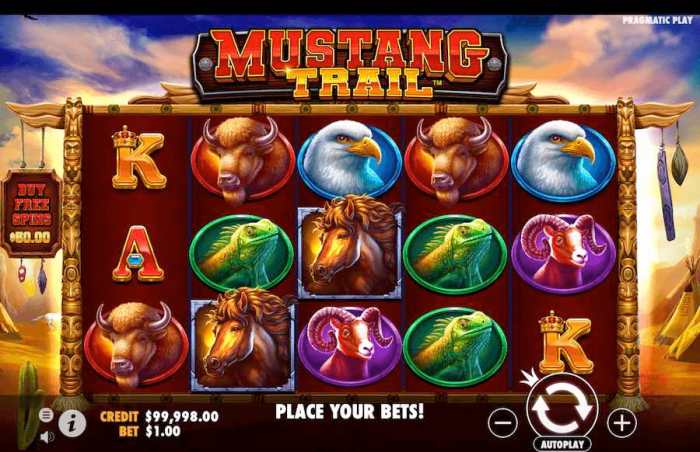 Slot gacor Mustang Trail Pragmatic Play gampang maxwin malam ini